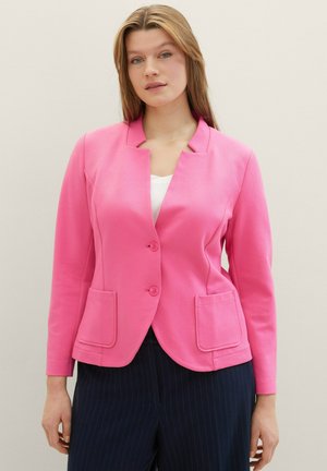 PLUS - MIT STRUKTUR - Blazer - carmine pink