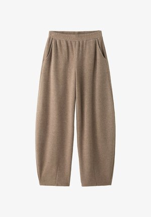 Stradivarius, SOFT-TOUCH BARREL JOGGER TROUSERS - Pantalon de survêtement - light brown