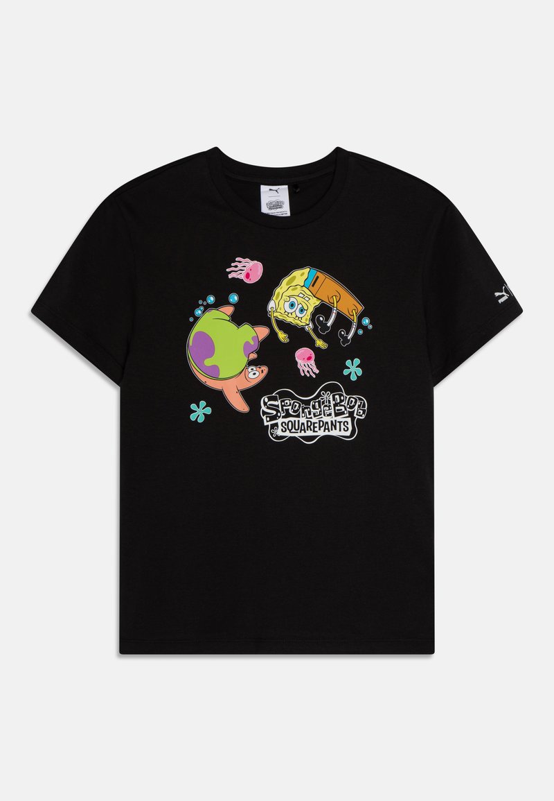 Puma SPONGEBOB TEE UNISEX Tshirts med print black/svart Zalando.no