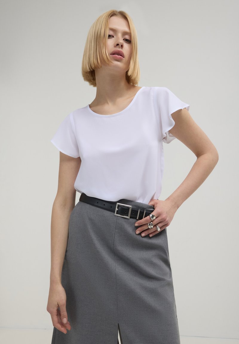 Calliope CON VOLANT - Camicetta - bianco