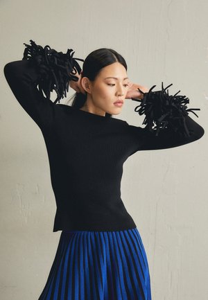 DECORATIVE CUFFS - Svetr - black