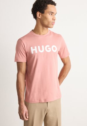 HUGO, DULIVIO - T-shirt con stampa - open pink