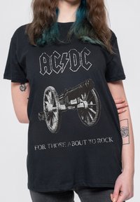 Paradiso Clothing AC DC FOR THOSE ABOUT TO ROCK - Print T-shirt - black