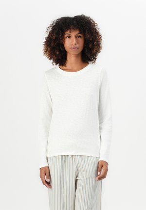 Long sleeved top - silky white