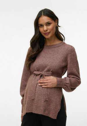 NORMAL GESCHNITTEN RUNDHALS  - Džemperis - rose brown