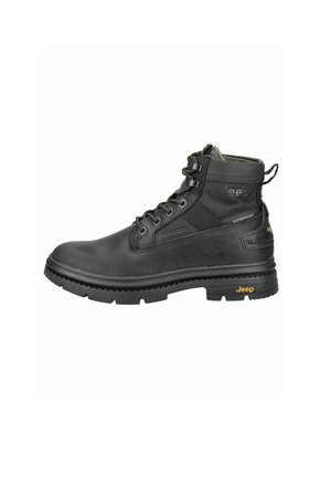 Lace-up ankle boots - black