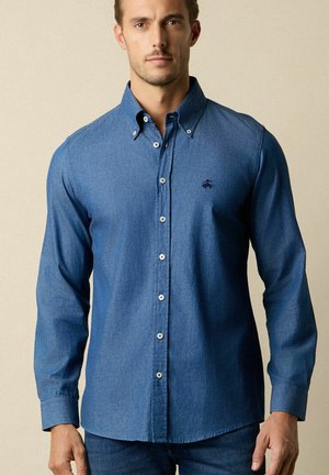 WITH BUTTON DOWN COLLAR - Overhemd - blue