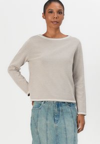 TOM TAILOR PULLOVER WITH BUBBLE STRUCTURE - Pullover - soft taupe