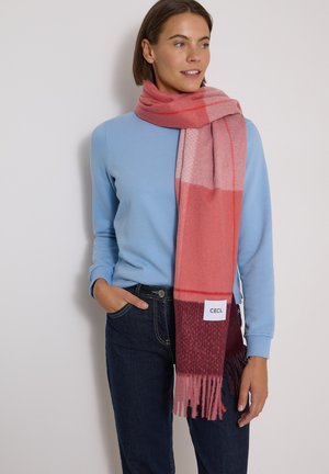 Cecil, KUSCHELIGER SCHAL MIT FRANSEN - Écharpe - velvet rose