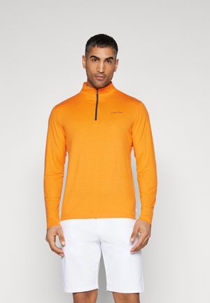 Calvin Klein Golf NEWPORT HALF ZIP - Long sleeved top - sun flare marl