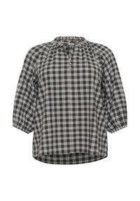 Kaffe Curve ELINA - Bluse - black grey check