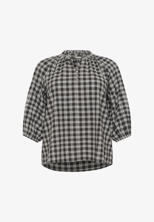 Kaffe Curve ELINA - Blouse - black grey check