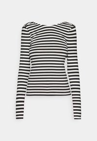 ONLHEIDI TOP BOX - Maglietta a manica lunga - black stripes/cloud dancer