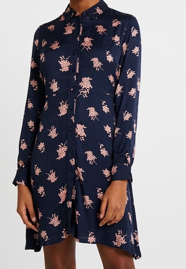 YAS Robe chemise - dark blue