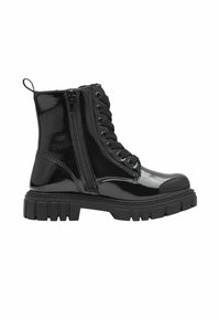 s.Oliver Stivaletti stringati - black patent