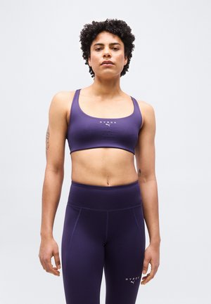 PUMA X HYROX TECH BRA - Sutien sport cu susținere medie - deep plum