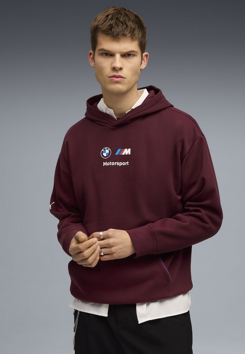 Puma BMW MMS ESS Sudadera ruby shimmer/rojo
