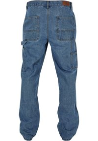 DOUBLE KNEE  - Straight leg -farkut - light blue washed