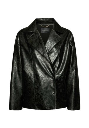 Elena Mirò, GIACCONE EFFETTO USED - Kunstlederjacke - nero