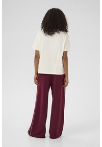 Kaffe ELLY - T-shirt imprimé - chalk