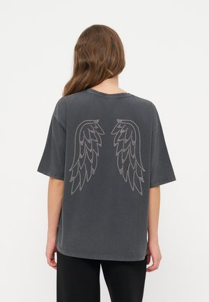Even&Odd by Zalando, Тениска с щампа - dark grey