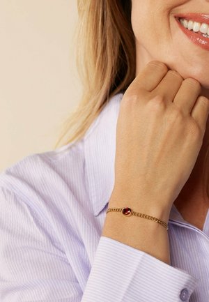 Lucardi, STATEMENT - Armband - gold-coloured red