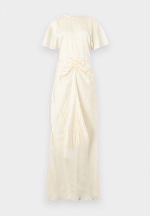 GATHERED WAIST FLOOR LENGTH DRESS - Îmbrăcăminte de ocazie - ivory
