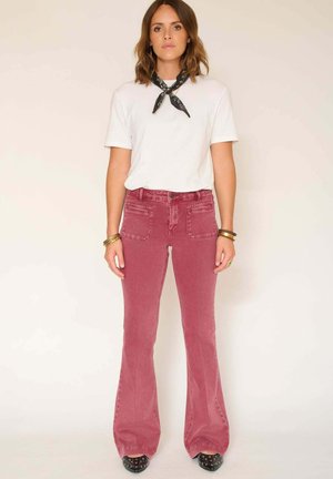 THE DIANA PACIFIC DRILL - Jean bootcut - bordeaux
