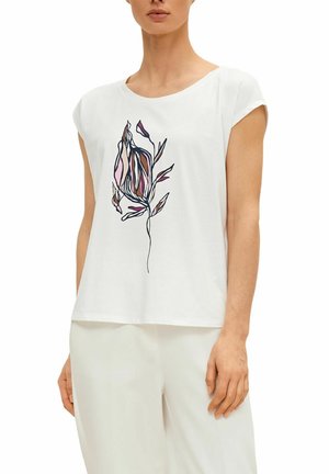T-shirt z nadrukiem - weiß