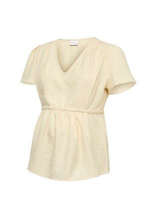 MAMALICIOUS, TOP NORMAL GESCHNITTEN V-AUSSCHNITT TOP - Bluse - birch