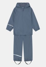 Celavi Basic Rainwear Set - Recycle PU Unisex-Child Rainwear Set (1-Pack), Gull