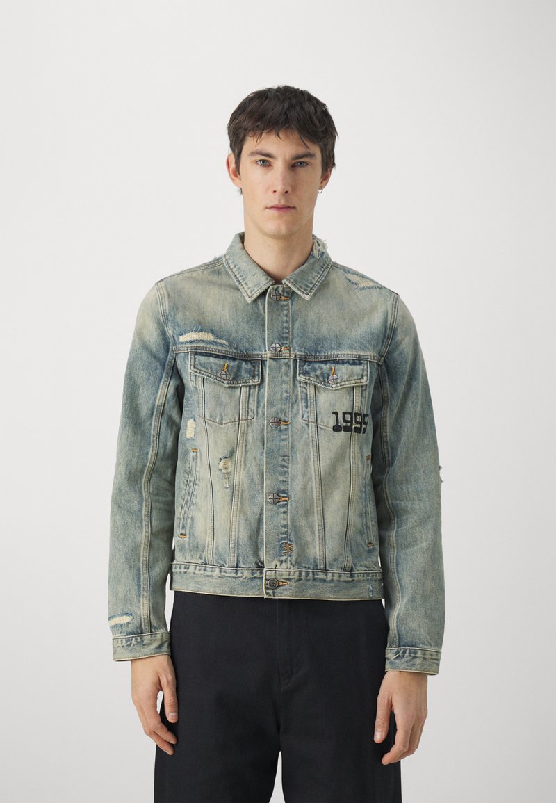 Ksubi CLASSIC JACKET THROW BAK Veste en jean denim/denim bleu gris