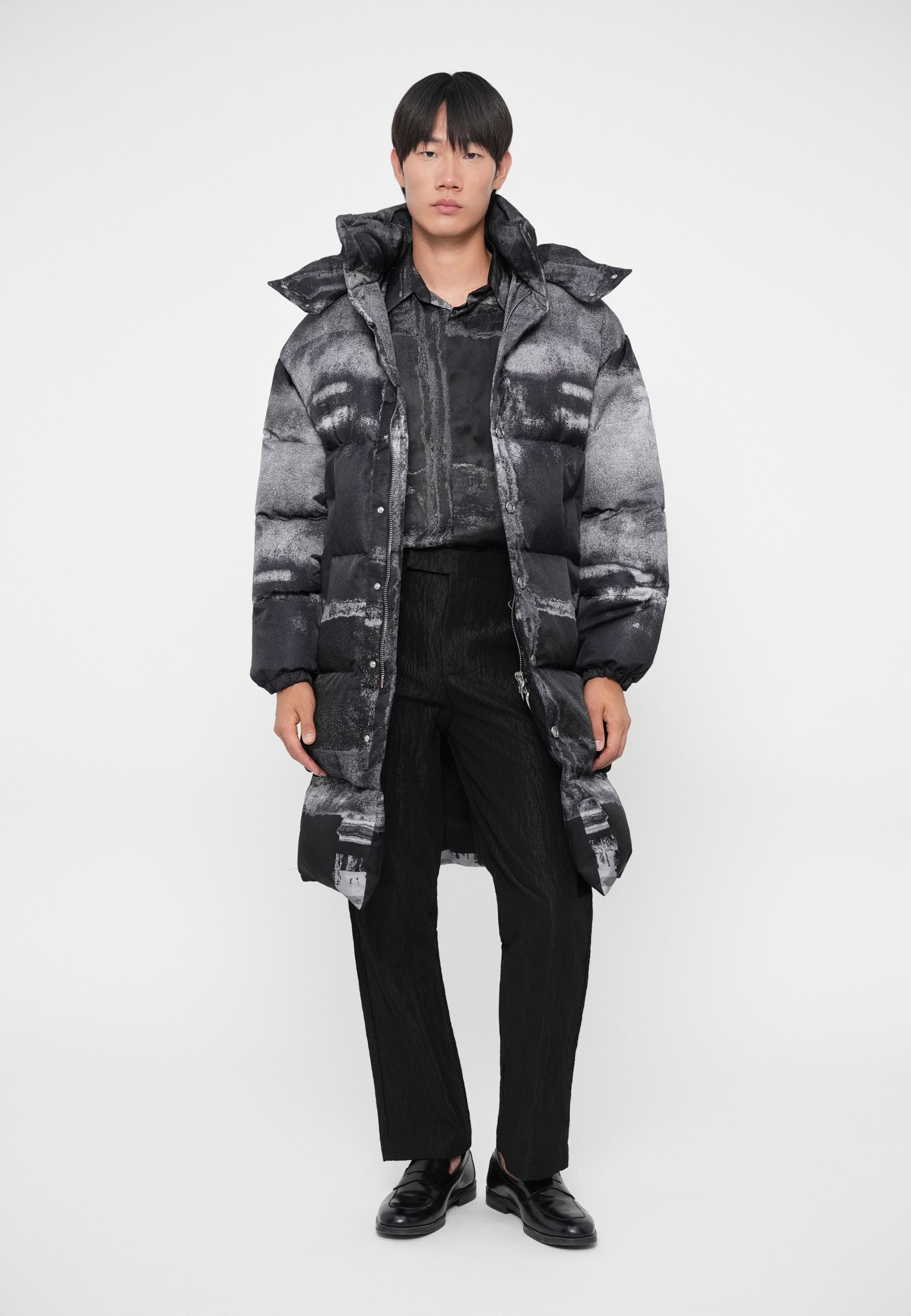 Roberto Cavalli JACKET - Down coat - grey melange/grey - Zalando.co.uk