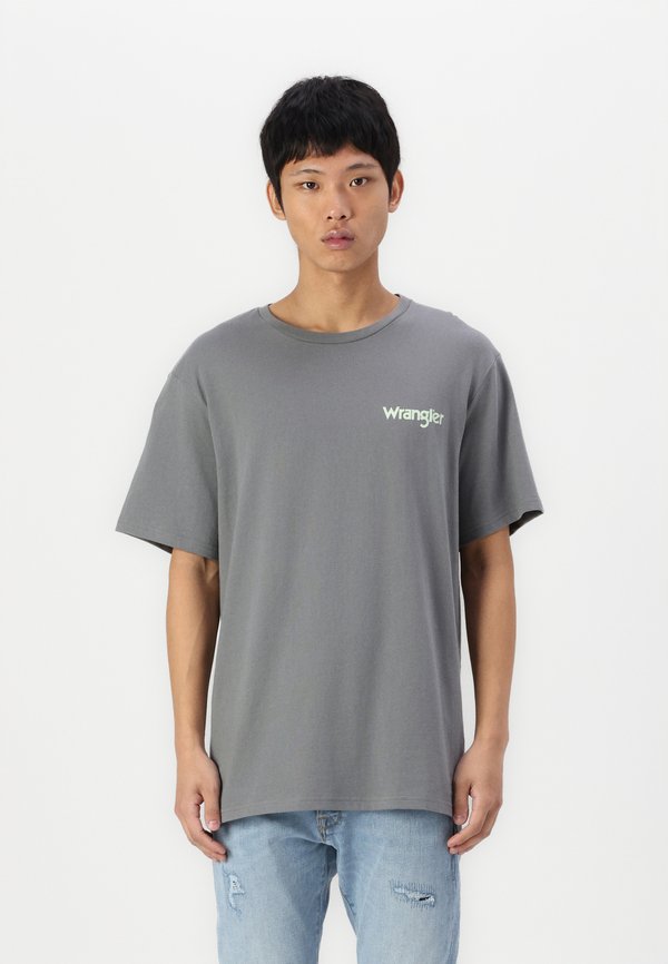 GRAPHIC TEE - Print T-shirt - pewter