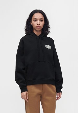UGG, LOGO HOODIE - Суитшърт с качулка - black