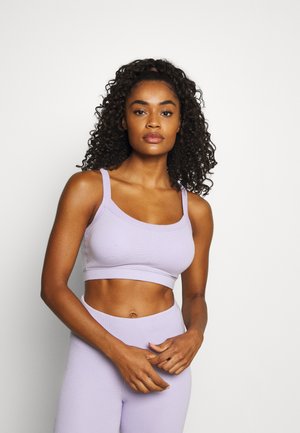TEXTURED CROP - Light support sports bra - lilac dream