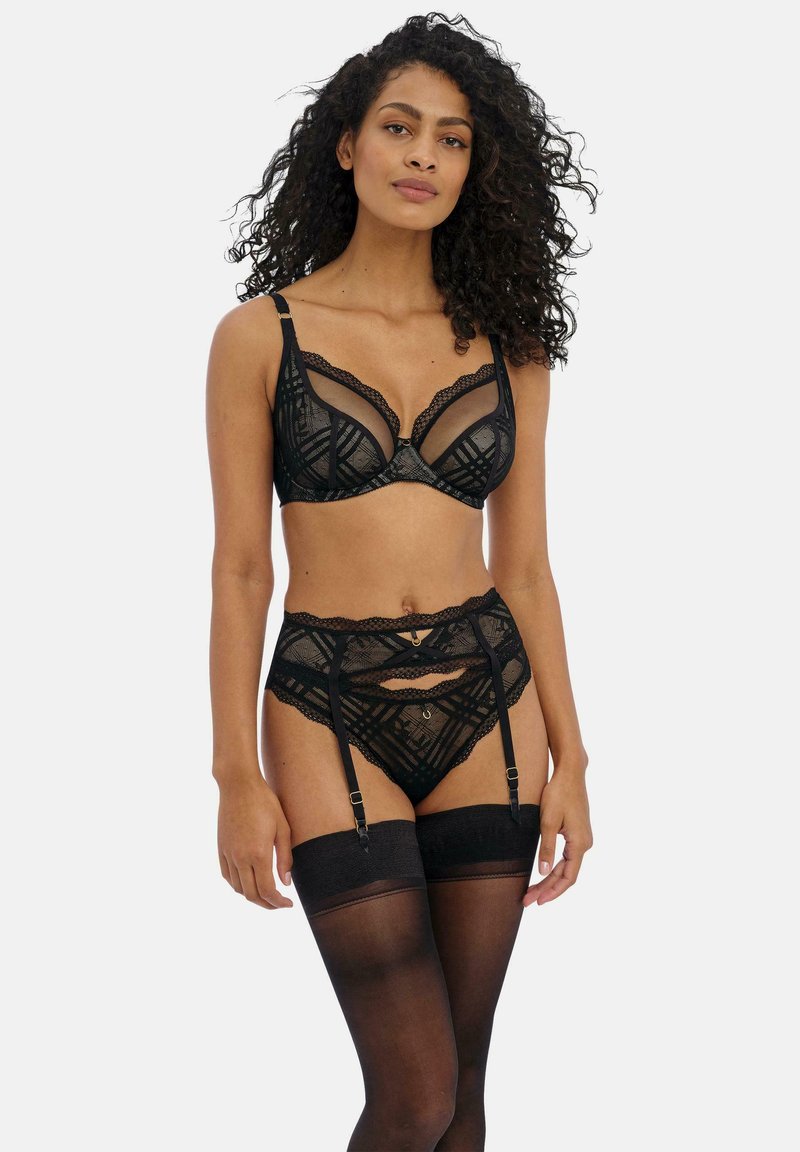 Porte-jarretelles Ravage Modèle Somptueux - Noir, Taille 2 (42) - Neuf Avec étiquettes
