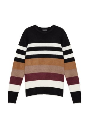 INSIDE DE RAYAS CONTRASTES - Jersey de punto - black
