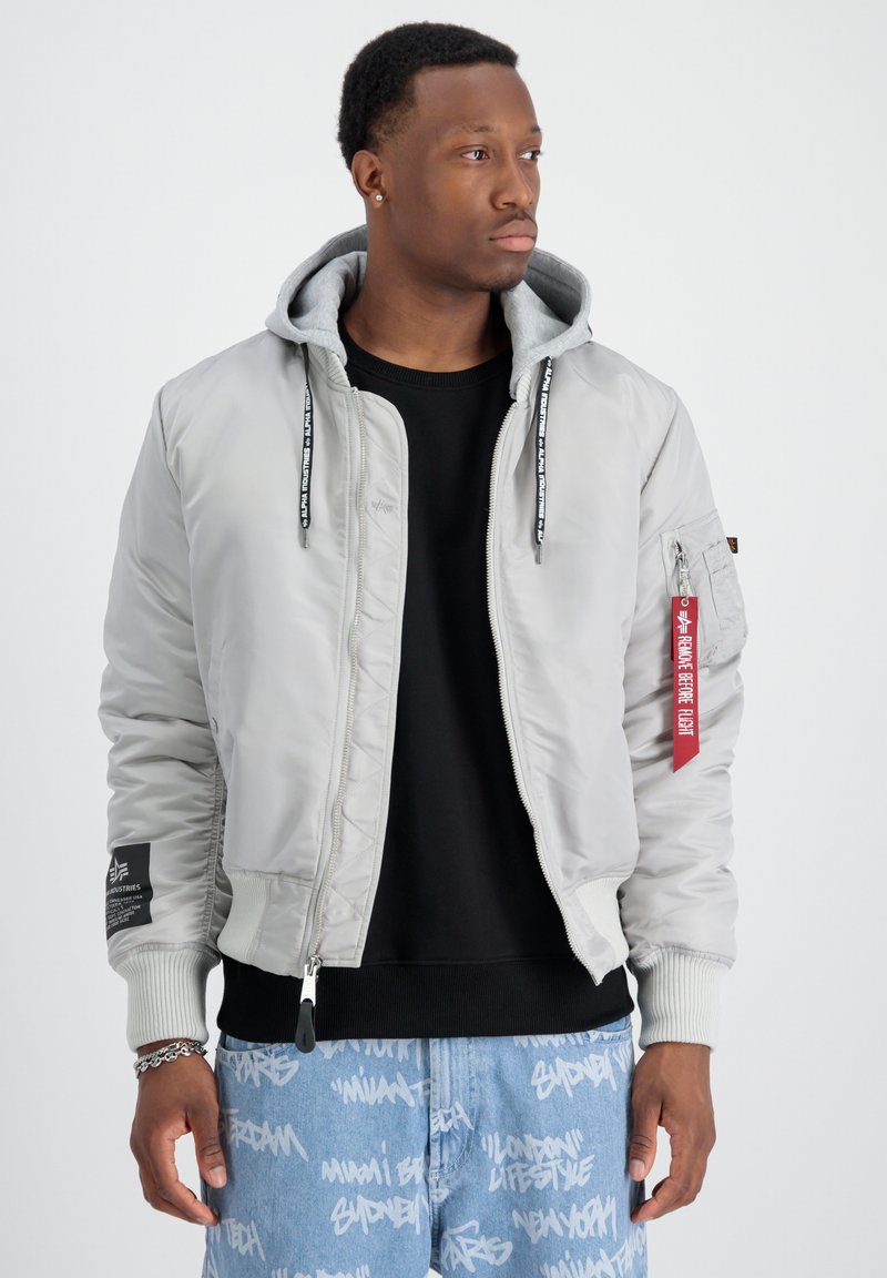 Alpha Industries MA-1 ZHP - Lagana jakna - pastel grey