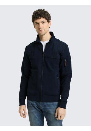 MIT REISSVERSCHLUSSTASCHEN - Sweatjacke - sky captain blue