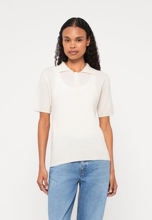 SHORT SLEEVES - Stickad tröja - vintage white