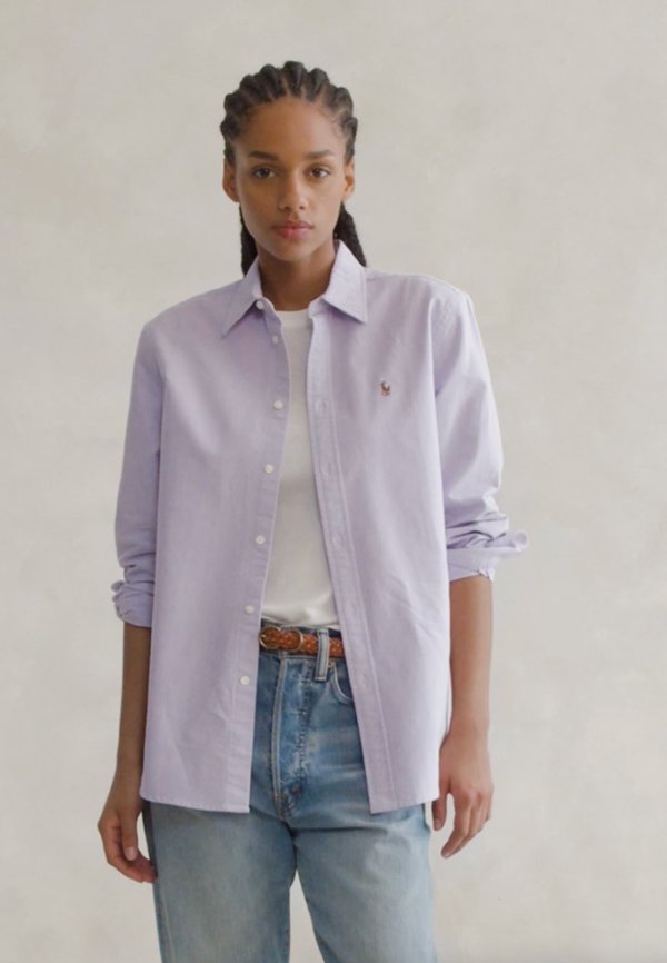 CLASSIC FIT COTTON OXFORD SHIRT - Button-down blouse - sky lavendar4
