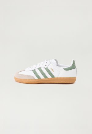 SAMBA UNISEX - Matalavartiset tennarit - white/silver green/gum