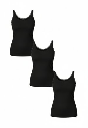 3ER PACK - Maglietta intima - black