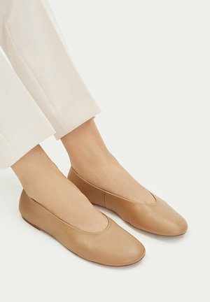 Gino Rossi, GINO ROSSI WOMEN'S BALLET FLATS BEIGE - Klassischer Ballerina - beige