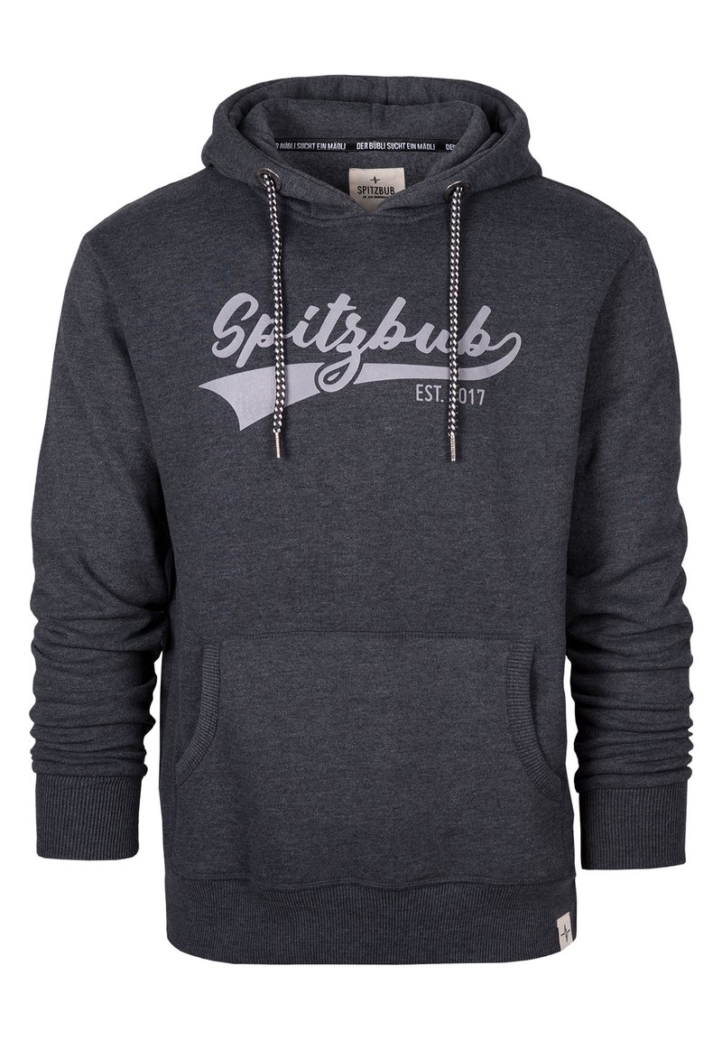 Spitzbub Felpa con cappuccio - black