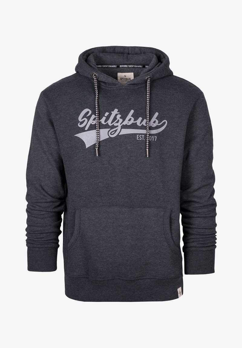 Spitzbub Felpa con cappuccio - black