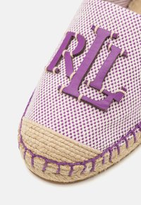 Lauren Ralph Lauren CAMERYN III CANVAS & LEATHER ESPADRILLE - Alpercatas - purple jasper