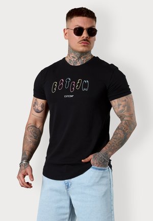 COLORED BLOWN-UP - Print T-shirt - black