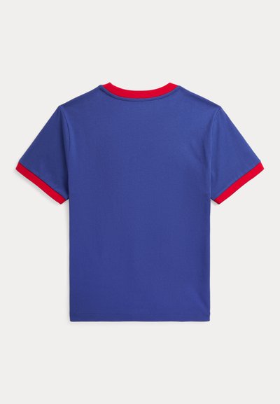 Polo Ralph Lauren BIG PONY HEAVYWEIGHT COTTON JERSEY TEE - Nyomott mintás póló - bright navy